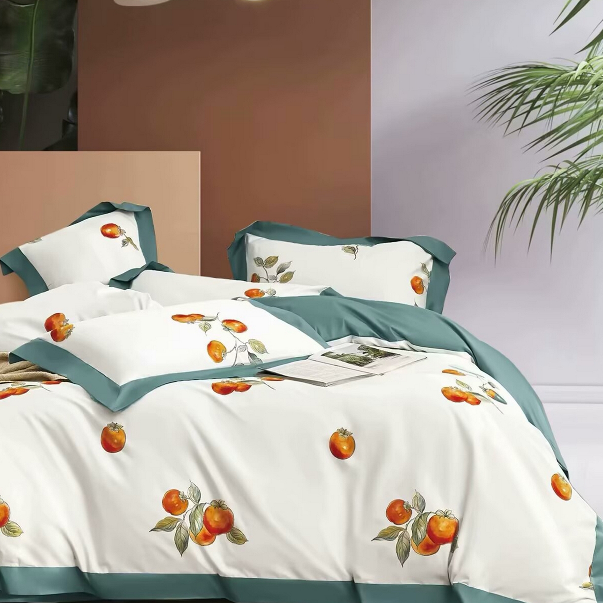 91家纺网 家纺一手货源 找家纺 （总）未来家居 2025新款UD活性印染铂金贡缎长绒棉四件套