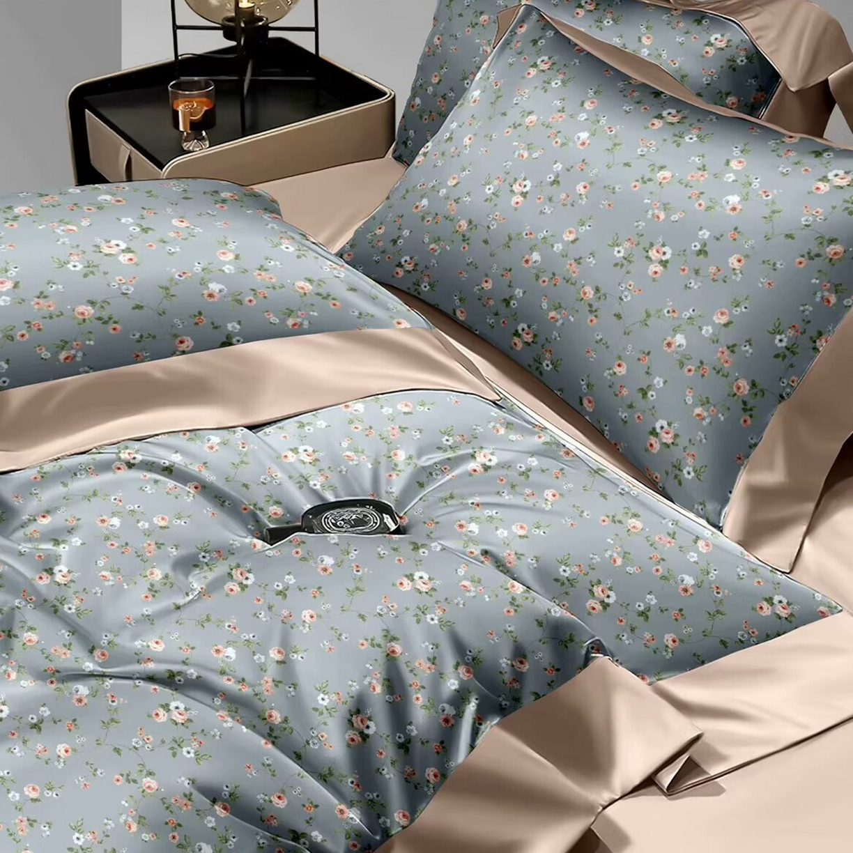 91家纺网 家纺一手货源 找家纺 （总）未来家居 2025新款UD活性印染铂金贡缎长绒棉四件套