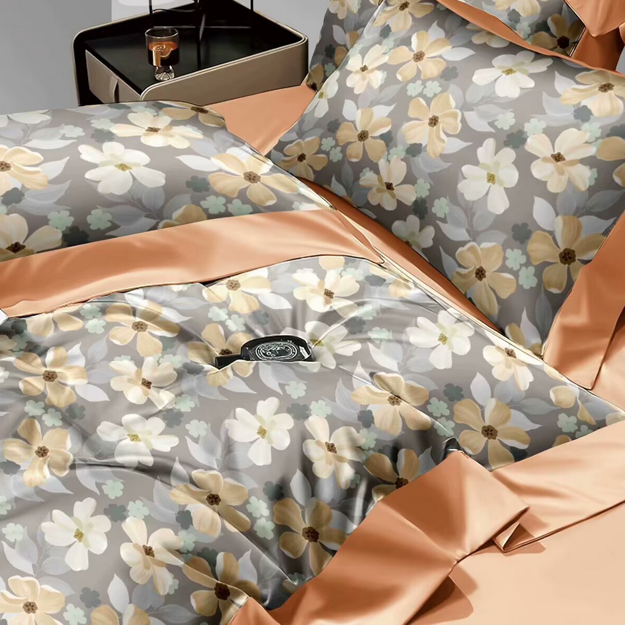 91家纺网 家纺一手货源 找家纺 （总）未来家居 2025新款UD活性印染铂金贡缎长绒棉四件套