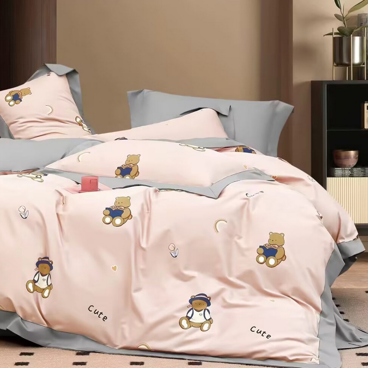 91家纺网 家纺一手货源 找家纺 （总）未来家居 2025新款UD活性印染铂金贡缎长绒棉四件套