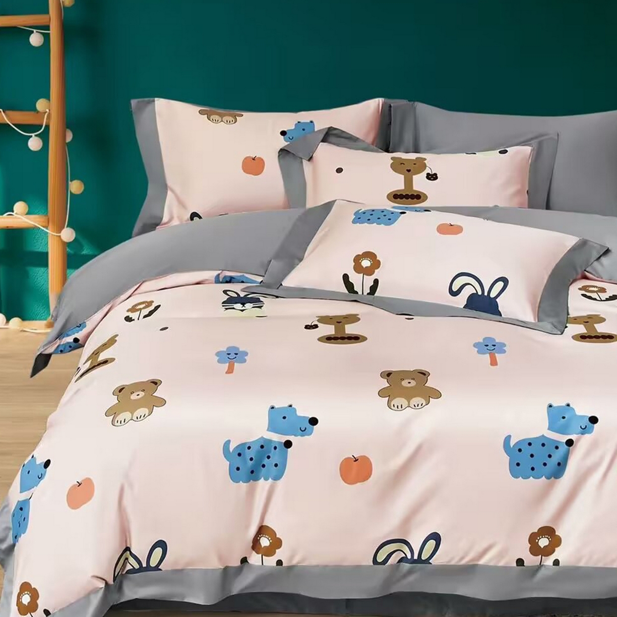 91家纺网 家纺一手货源 找家纺 （总）未来家居 2025新款UD活性印染铂金贡缎长绒棉四件套