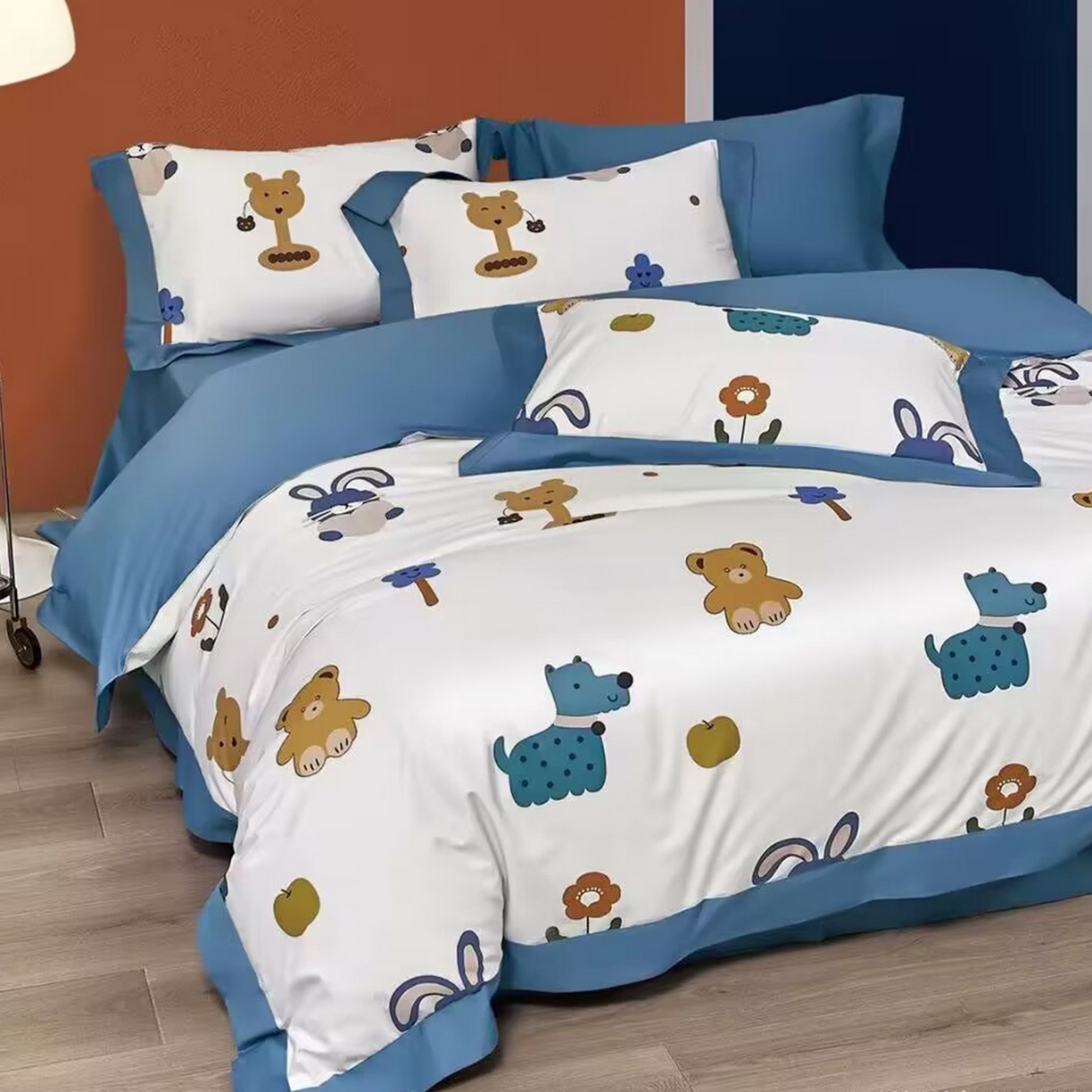 91家纺网 家纺一手货源 找家纺 （总）未来家居 2025新款UD活性印染铂金贡缎长绒棉四件套