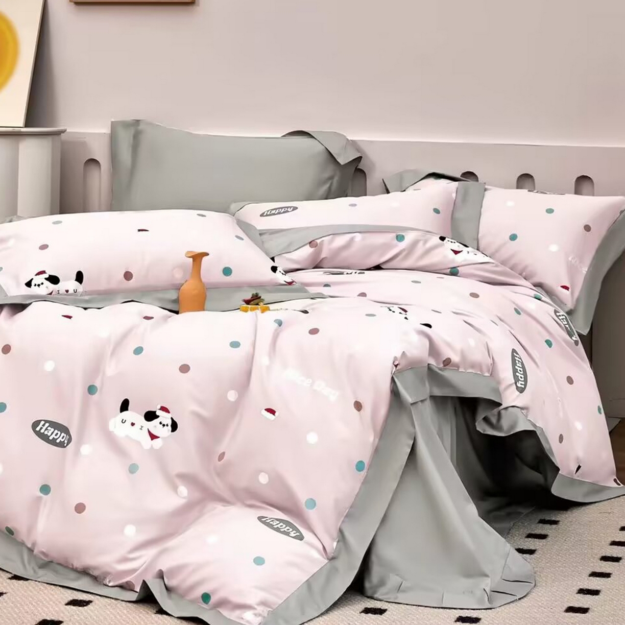 91家纺网 家纺一手货源 找家纺 （总）未来家居 2025新款UD活性印染铂金贡缎长绒棉四件套