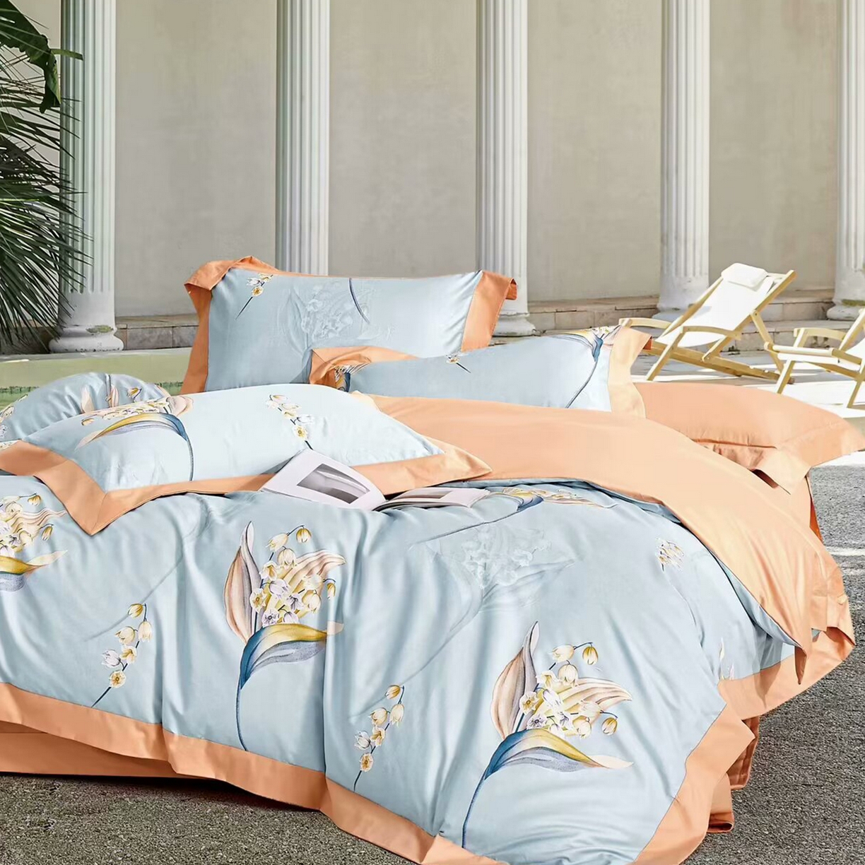 91家纺网 家纺一手货源 找家纺 （总）未来家居 2025新款UD活性印染铂金贡缎长绒棉四件套