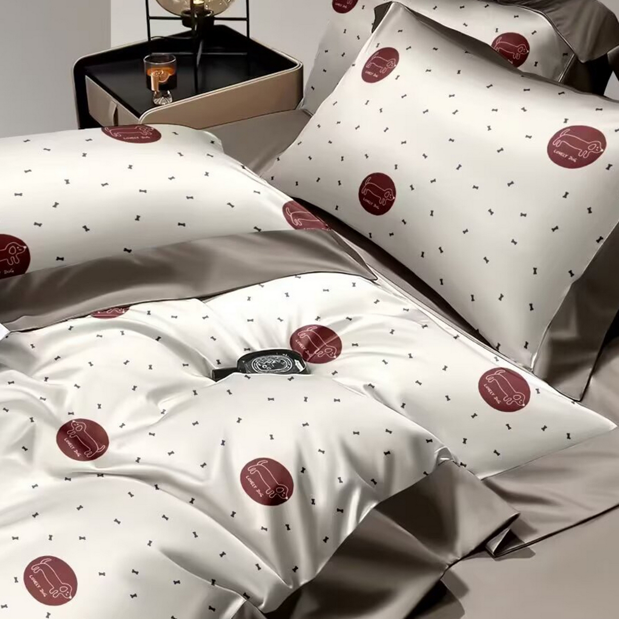 91家纺网 家纺一手货源 找家纺 （总）未来家居 2025新款UD活性印染铂金贡缎长绒棉四件套