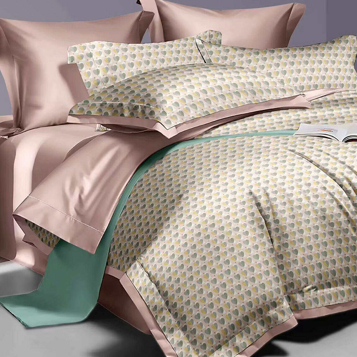 91家纺网 家纺一手货源 找家纺 （总）未来家居 2025新款UD活性印染铂金贡缎长绒棉四件套