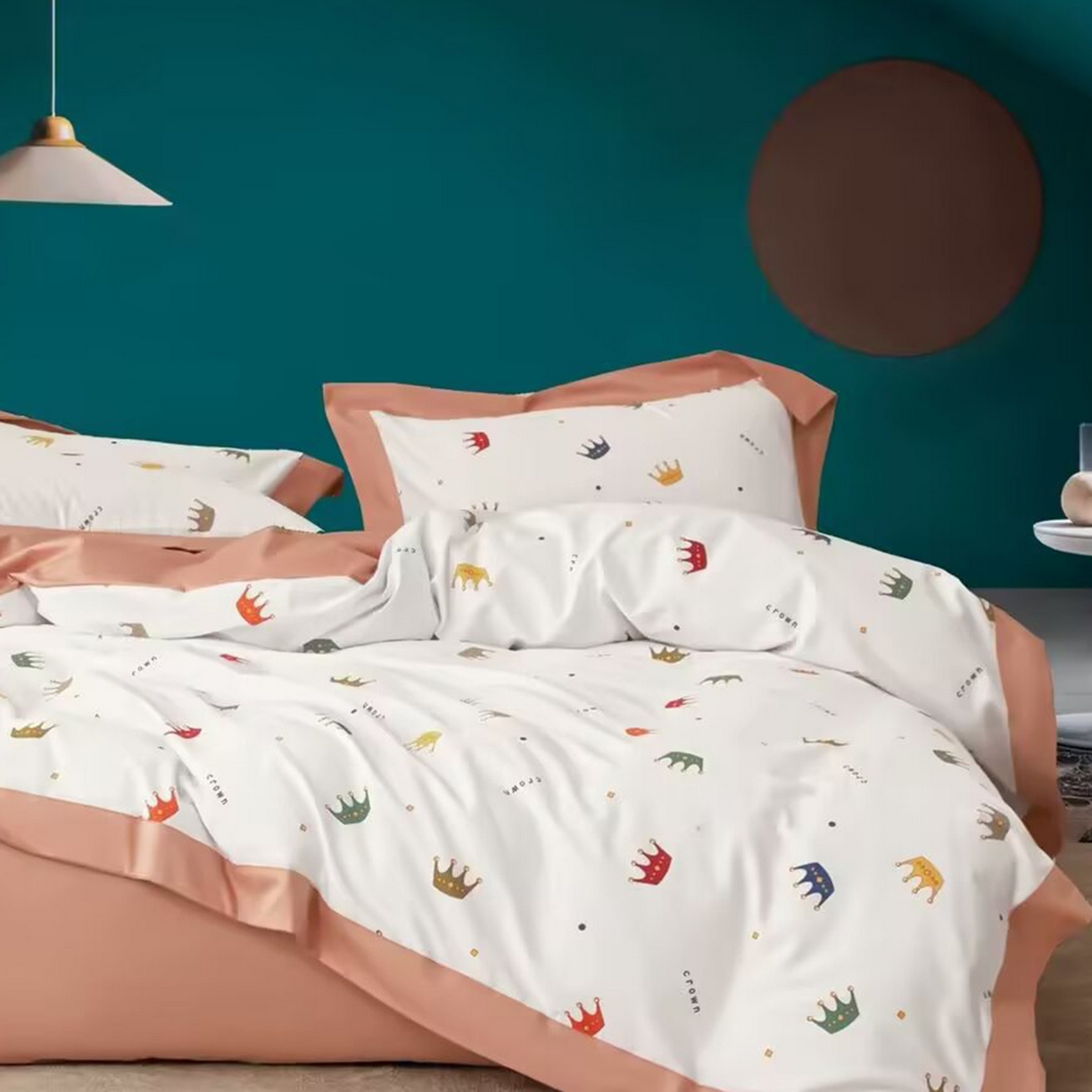 91家纺网 家纺一手货源 找家纺 （总）未来家居 2025新款UD活性印染铂金贡缎长绒棉四件套