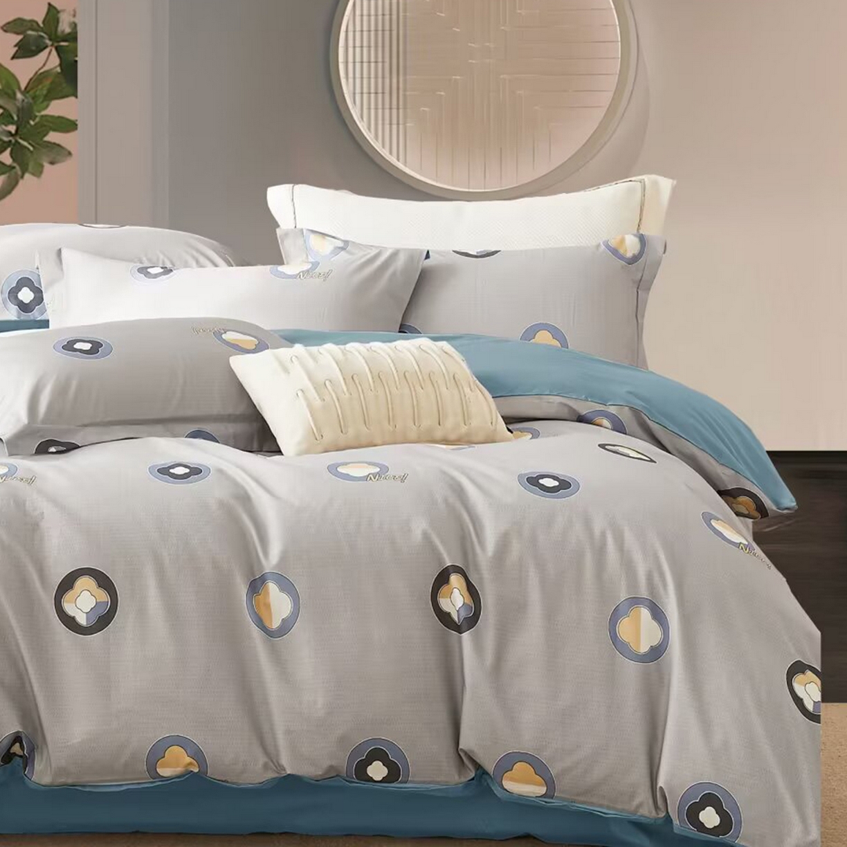 91家纺网 家纺一手货源 找家纺 （总）未来家居 2025新款UD活性印染铂金贡缎长绒棉四件套