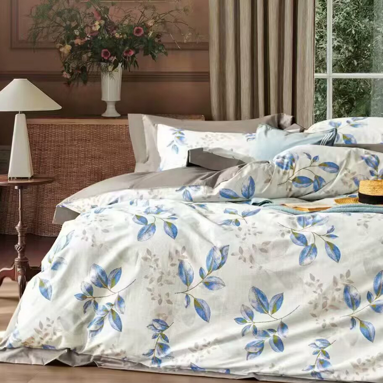 91家纺网 家纺一手货源 找家纺 （总）未来家居 2025新款UD活性印染铂金贡缎长绒棉四件套