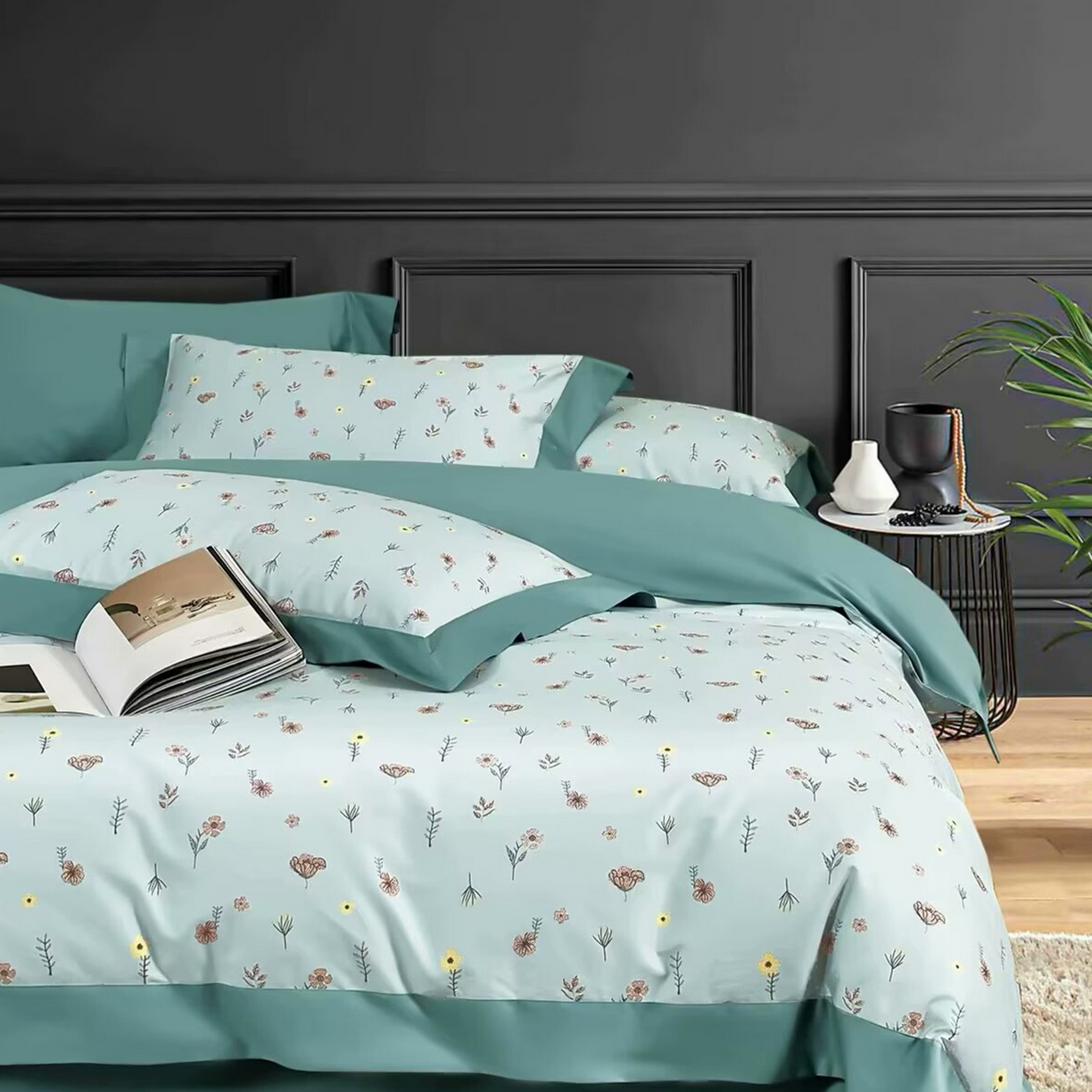 91家纺网 家纺一手货源 找家纺 （总）未来家居 2025新款UD活性印染铂金贡缎长绒棉四件套