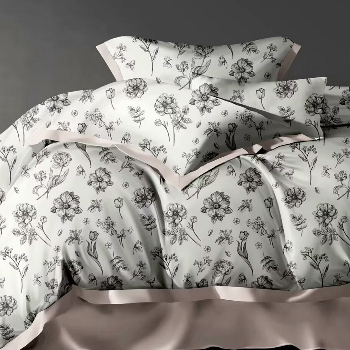 91家纺网 家纺一手货源 找家纺 （总）未来家居 2025新款UD活性印染铂金贡缎长绒棉四件套