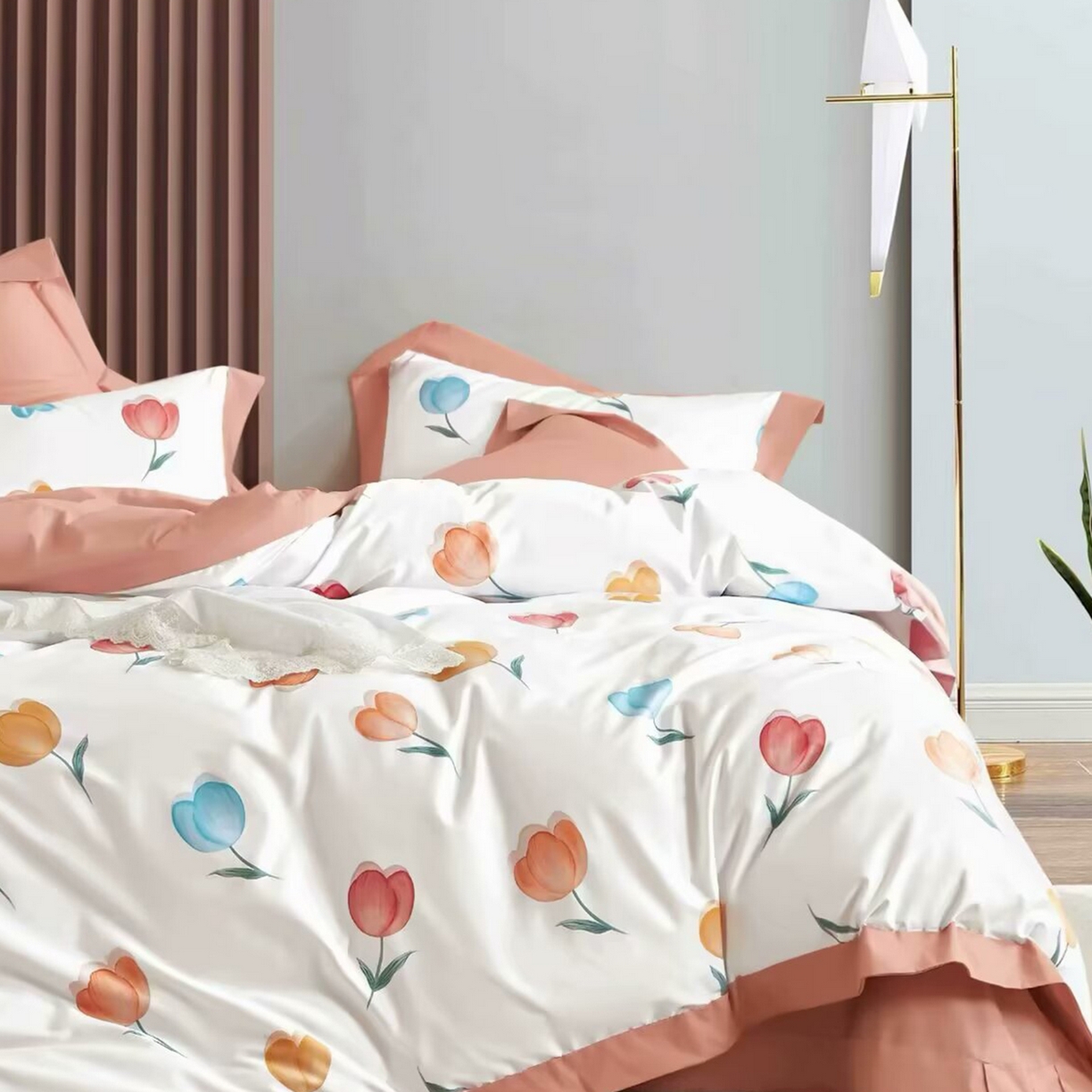 91家纺网 家纺一手货源 找家纺 （总）未来家居 2025新款UD活性印染铂金贡缎长绒棉四件套