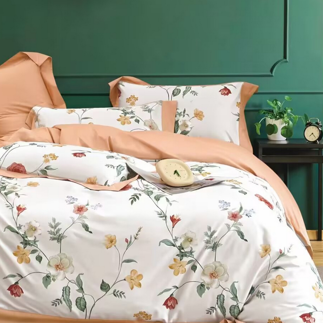 91家纺网 家纺一手货源 找家纺 （总）未来家居 2025新款UD活性印染铂金贡缎长绒棉四件套