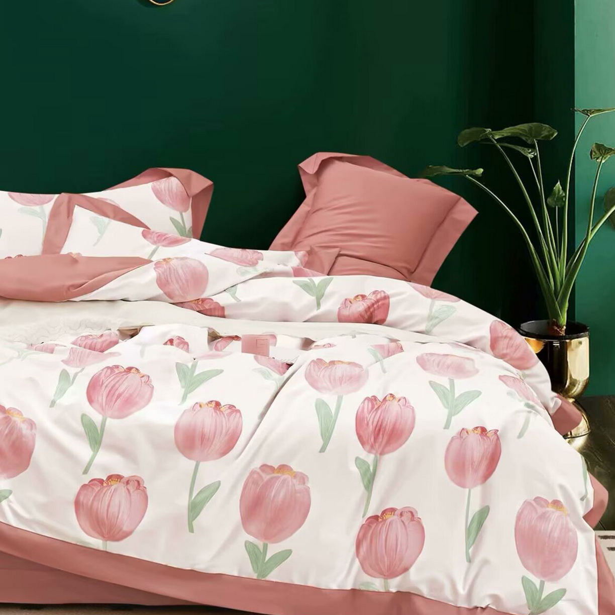 91家纺网 家纺一手货源 找家纺 （总）未来家居 2025新款UD活性印染铂金贡缎长绒棉四件套