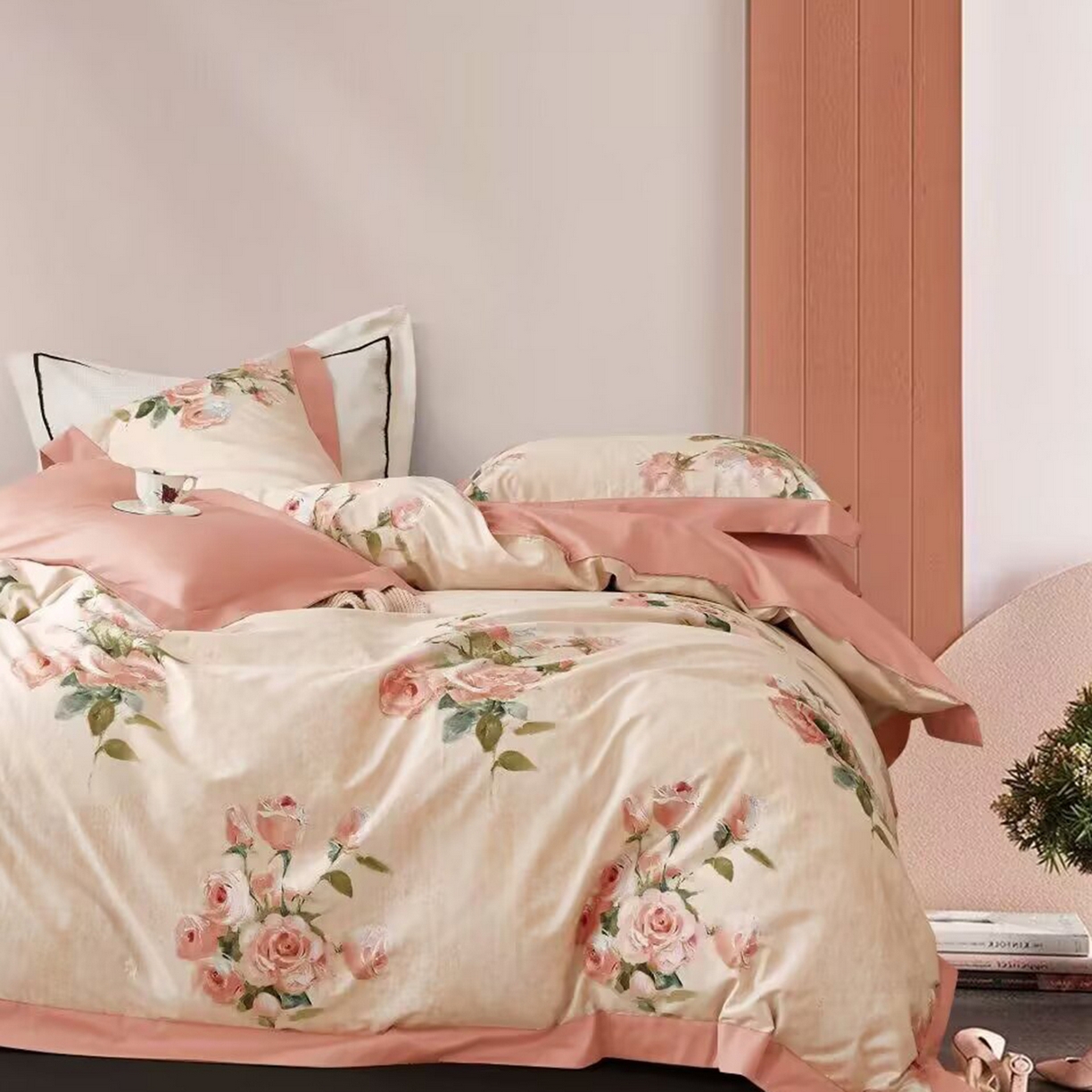 91家纺网 家纺一手货源 找家纺 （总）未来家居 2025新款UD活性印染铂金贡缎长绒棉四件套