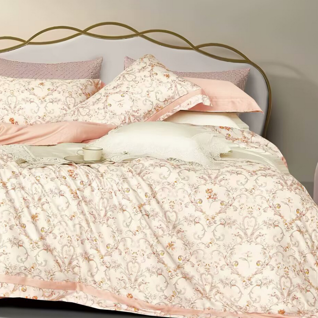 91家纺网 家纺一手货源 找家纺 （总）未来家居 2025新款UD活性印染铂金贡缎长绒棉四件套