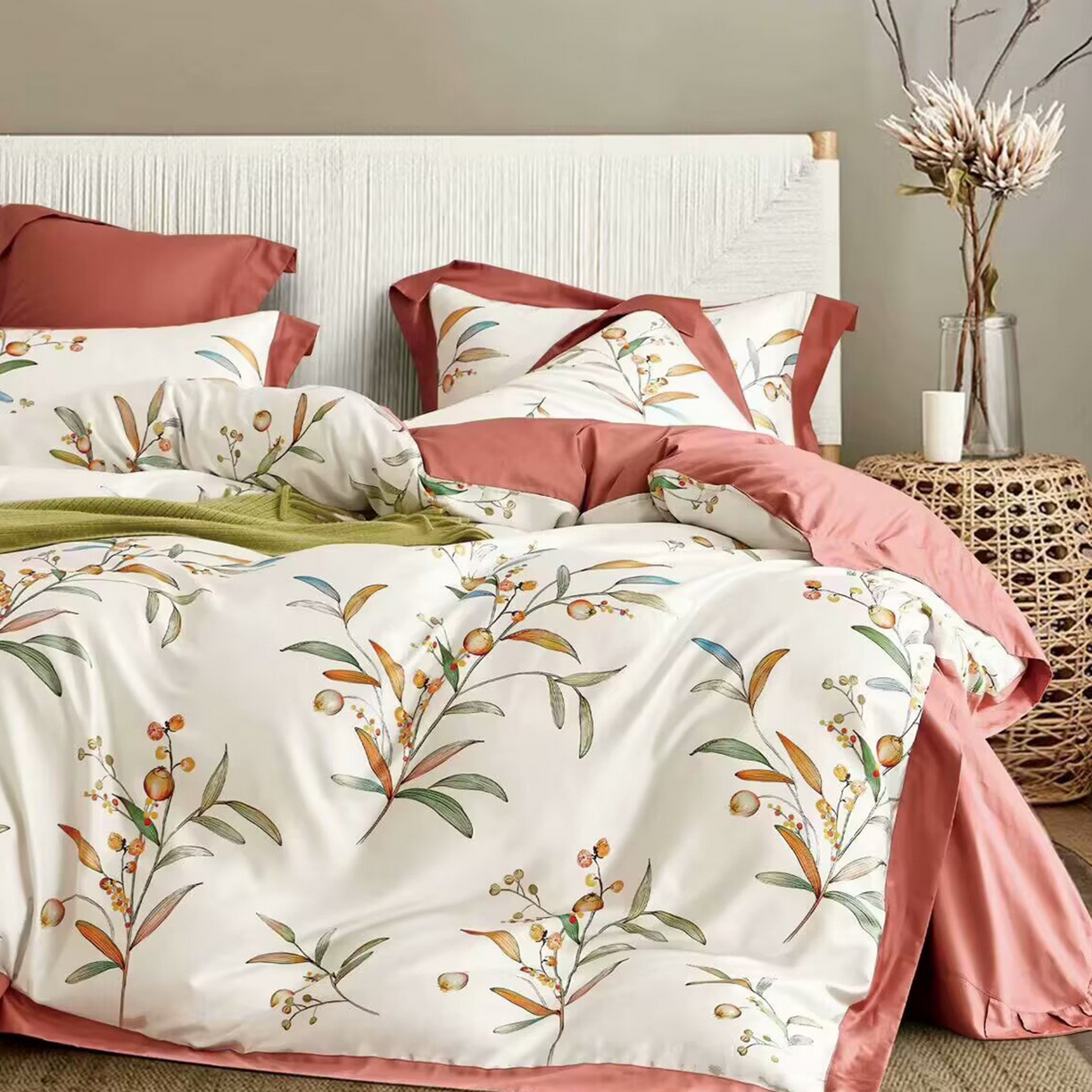 91家纺网 家纺一手货源 找家纺 （总）未来家居 2025新款UD活性印染铂金贡缎长绒棉四件套