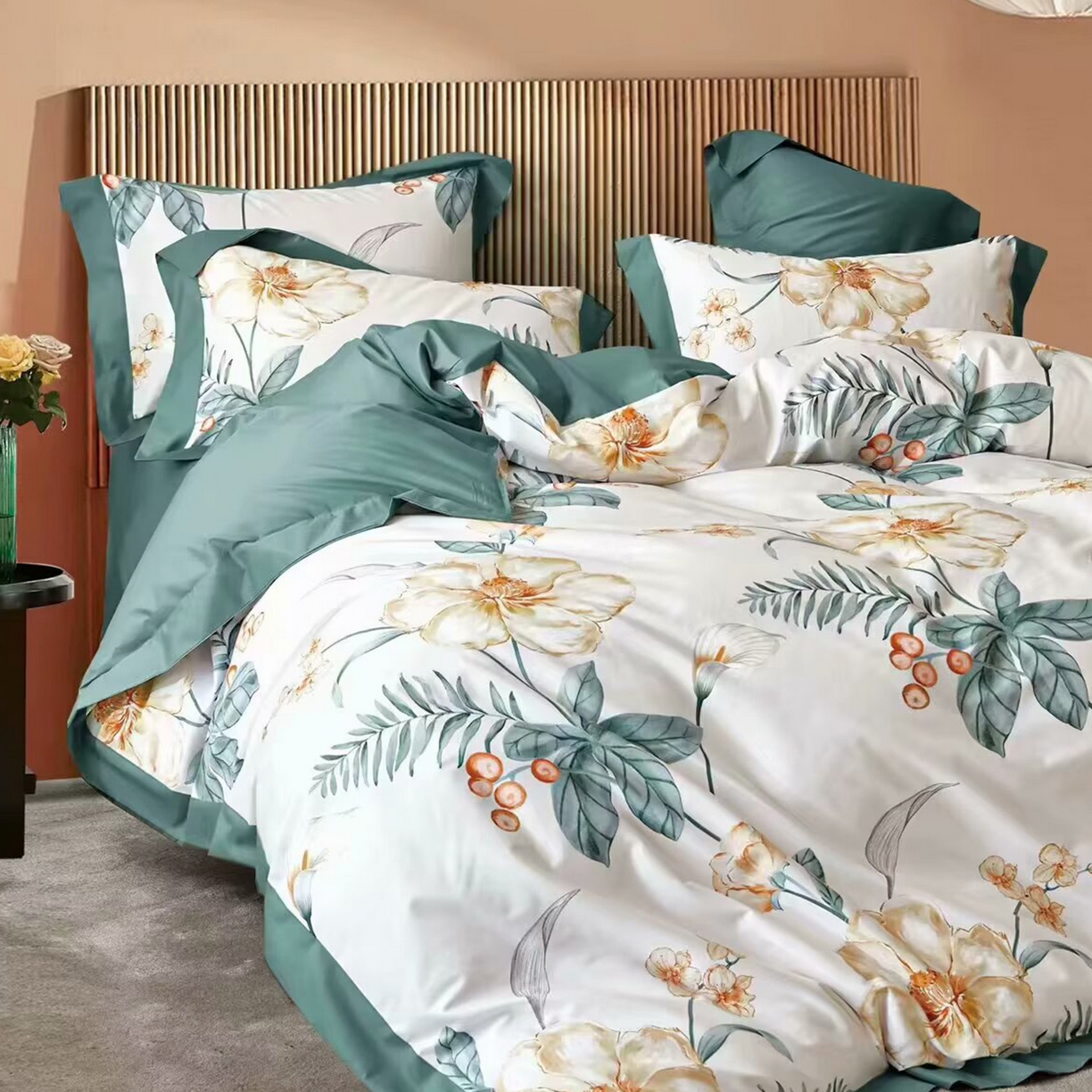 91家纺网 家纺一手货源 找家纺 （总）未来家居 2025新款UD活性印染铂金贡缎长绒棉四件套