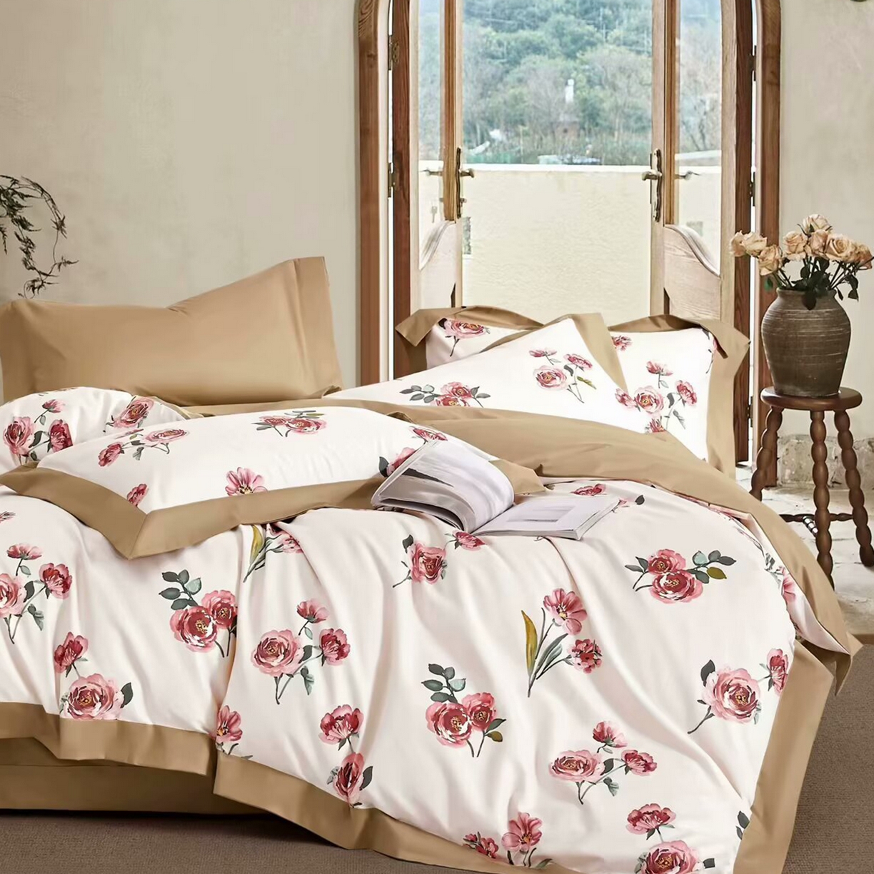 91家纺网 家纺一手货源 找家纺 （总）未来家居 2025新款UD活性印染铂金贡缎长绒棉四件套