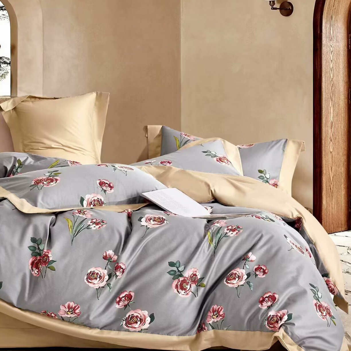 91家纺网 家纺一手货源 找家纺 （总）未来家居 2025新款UD活性印染铂金贡缎长绒棉四件套