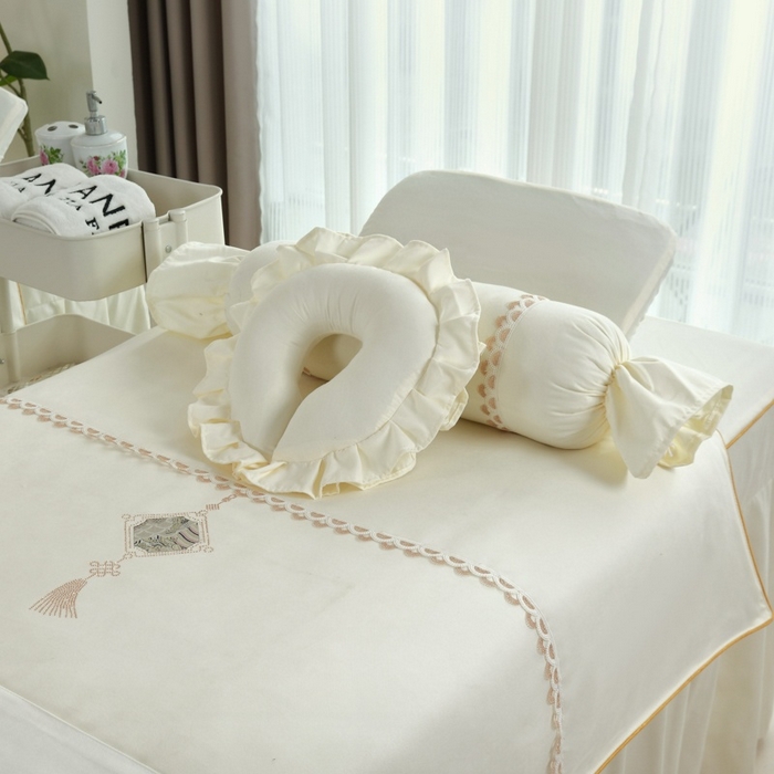 91家纺网 家纺一手货源 找家纺 莉人坊 2025新款专注高端床罩四件套-云锦花园 云锦花园米黄