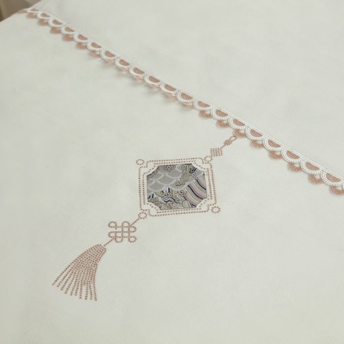 91家纺网 家纺一手货源 找家纺 莉人坊 2025新款专注高端床罩四件套-云锦花园 云锦花园米黄