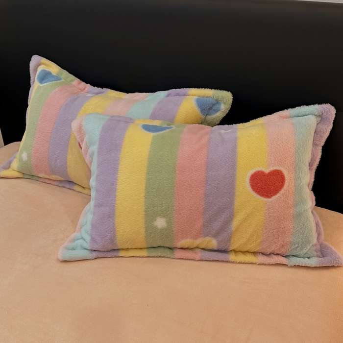 91家纺网 家纺一手货源 找家纺 一比一家纺 2025新款兔毛绒印花四件套-二 小淘气