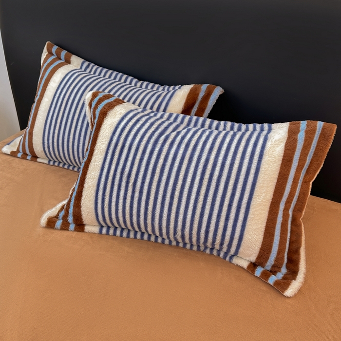 91家纺网 家纺一手货源 找家纺 一比一家纺 2025新款兔毛绒印花四件套-二 英伦时尚