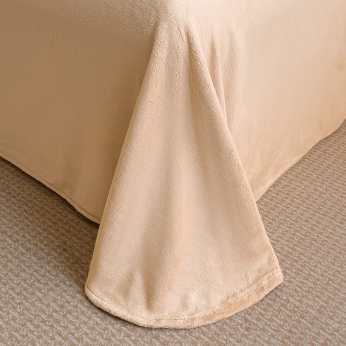 91家纺网 家纺一手货源 找家纺 博纳家纺 2025新款亲肤舒适牛奶绒数码印花拼角系列四件套（控价劵后208 严格按控价来） 花织-香槟