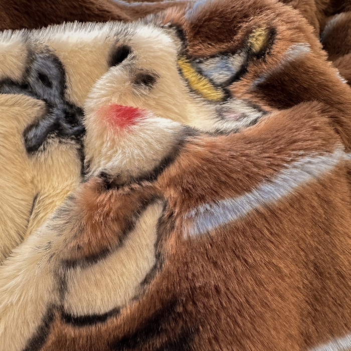 91家纺网 家纺一手货源 找家纺 一比一家纺 2025新款兔毛绒印花四件套-二 可爱多