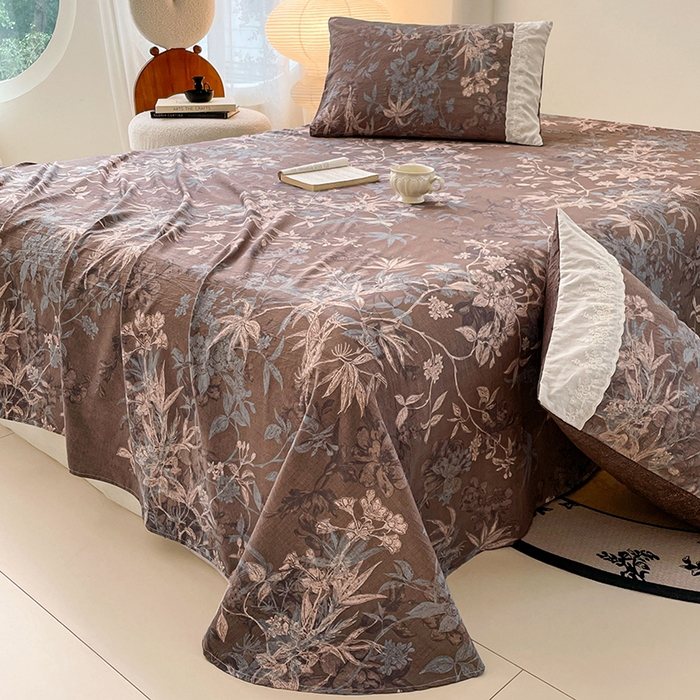 91家纺网 家纺一手货源 找家纺 （总）梦舒羽 2025新款A类原麻床单单件床罩席梦思宿舍床垫保护罩床套罩防尘罩套三件套 