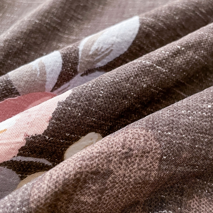 91家纺网 家纺一手货源 找家纺 梦舒羽 2025新款A类原麻床单单件床罩席梦思宿舍床垫保护罩床套罩防尘罩套三件套  繁花