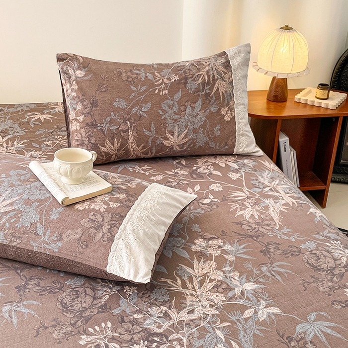 91家纺网 家纺一手货源 找家纺 （总）梦舒羽 2025新款A类可水洗原麻蕾丝花边枕套宿舍单人枕芯套枕头套内胆套