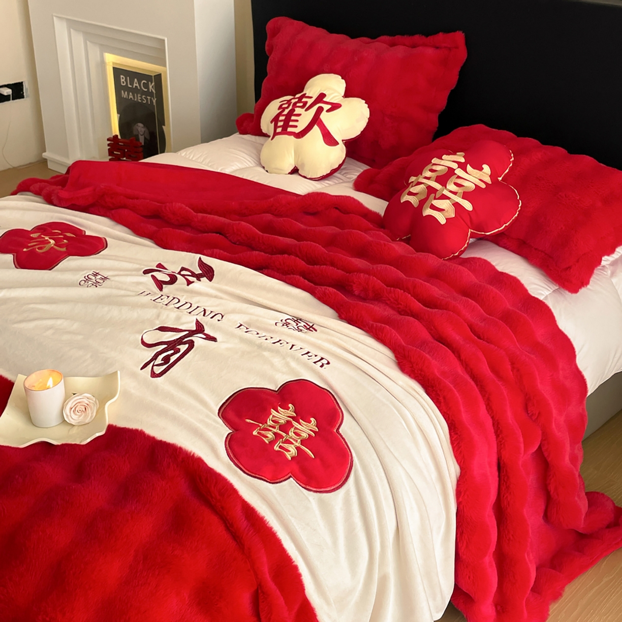 91家纺网 家纺一手货源 找家纺 （总）玉雅家纺 2025新款兔毛绒多功能毛毯被套两用豆豆被被子被芯