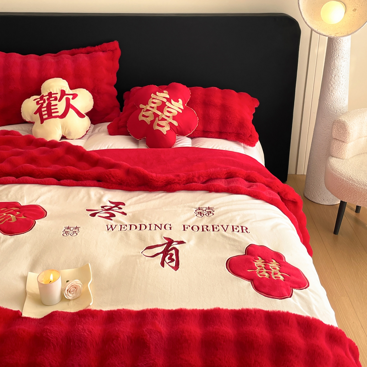 91家纺网 家纺一手货源 找家纺 （总）玉雅家纺 2025新款兔毛绒多功能毛毯被套两用豆豆被被子被芯