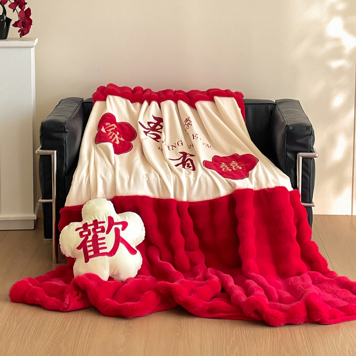 91家纺网 家纺一手货源 找家纺 （总）玉雅家纺 2025新款兔毛绒多功能毛毯被套两用豆豆被被子被芯