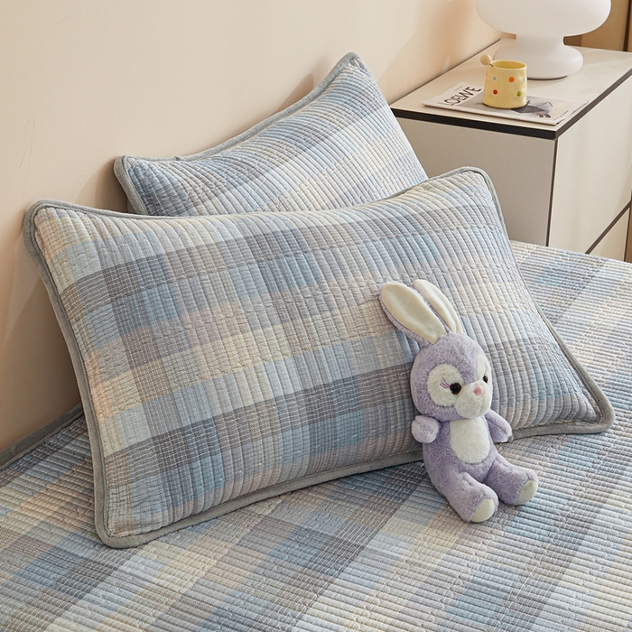 91家纺网 家纺一手货源 找家纺 金艾草 2025新款A版全棉印花B版加厚牛奶绒单件棉加绒床盖三件套榻榻米垫 苏轮-绒