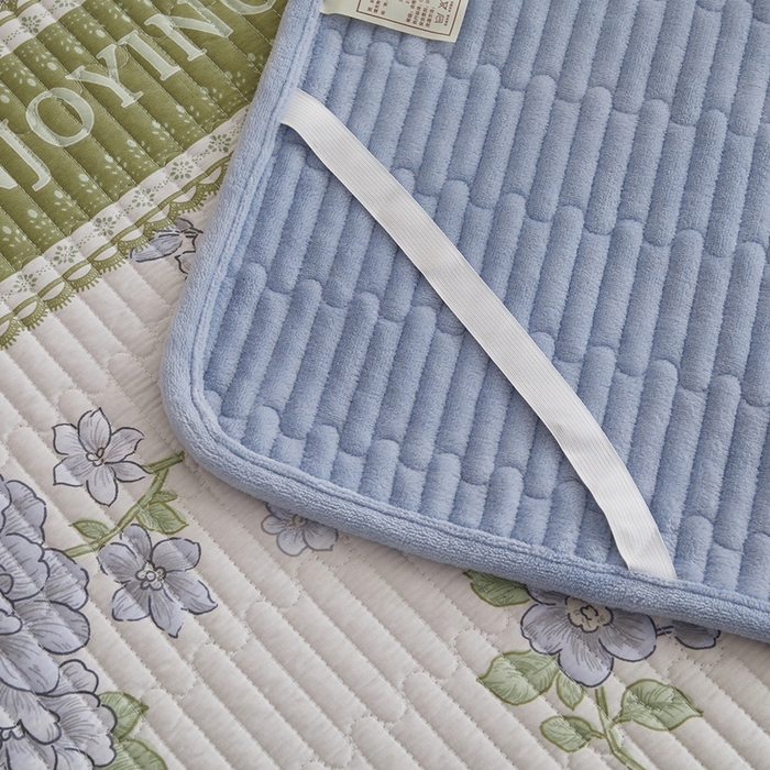 91家纺网 家纺一手货源 找家纺 （总）金艾草 2025新款A版全棉印花B版加厚牛奶绒单件棉加绒床盖三件套榻榻米垫