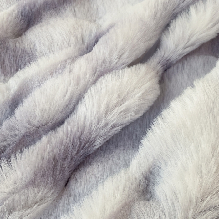 91家纺网 家纺一手货源 找家纺 麒东家纺 2025新款泡泡绒兔毛绒床单 流彩紫