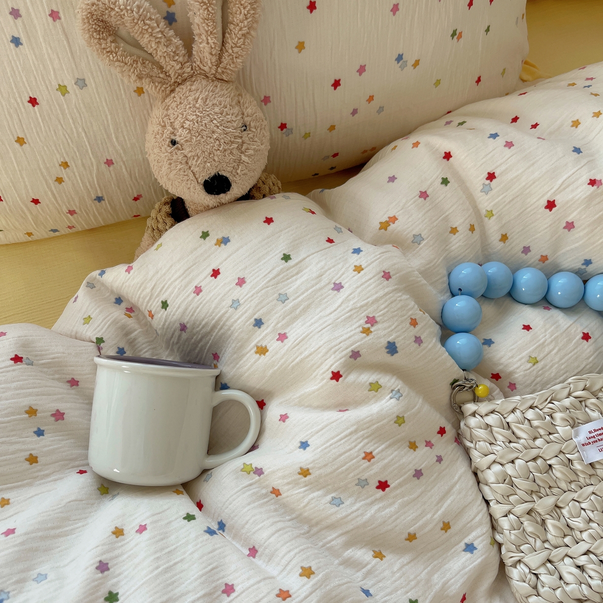 91家纺网 家纺一手货源 找家纺 （总）星禾优选 2025新款甄选三层纱印花四件套