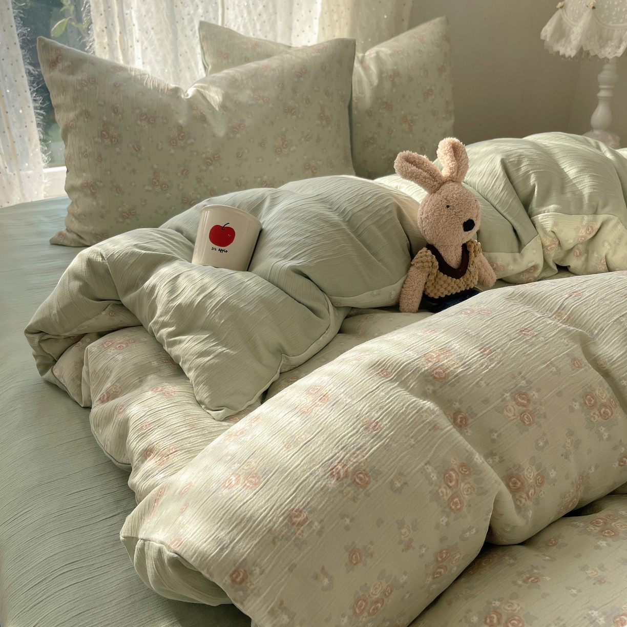 91家纺网 家纺一手货源 找家纺 （总）星禾优选 2025新款甄选三层纱印花四件套