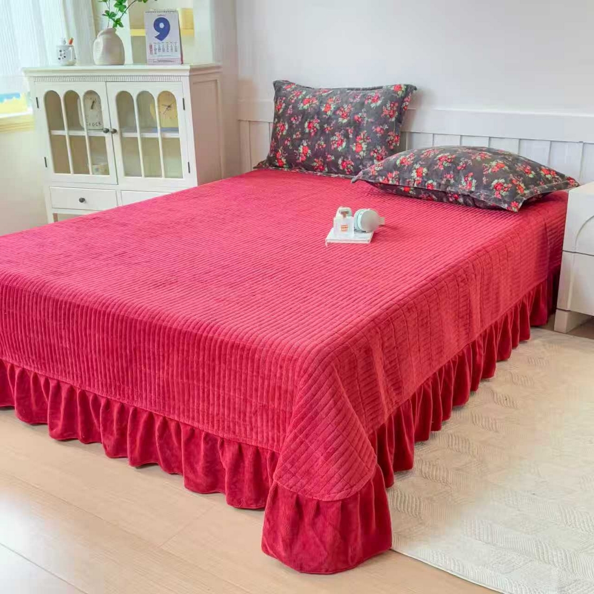 91家纺网 家纺一手货源 找家纺 （总）明玉家纺馆  2025秋冬新款高克重牛奶绒床盖四件套