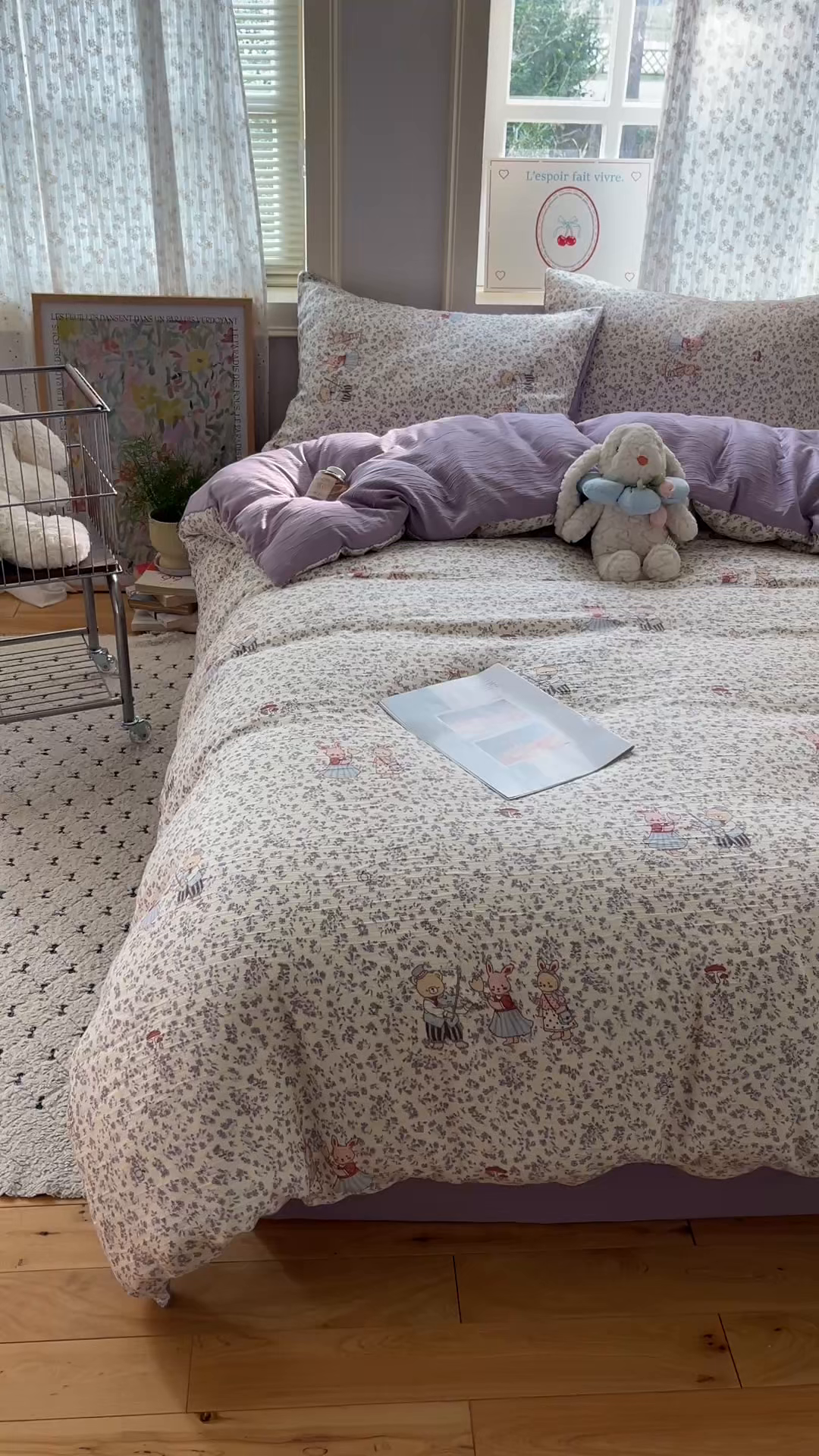 91家纺网 家纺一手货源 找家纺 星禾优选 2025新款甄选三层纱印花四件套 圆舞曲