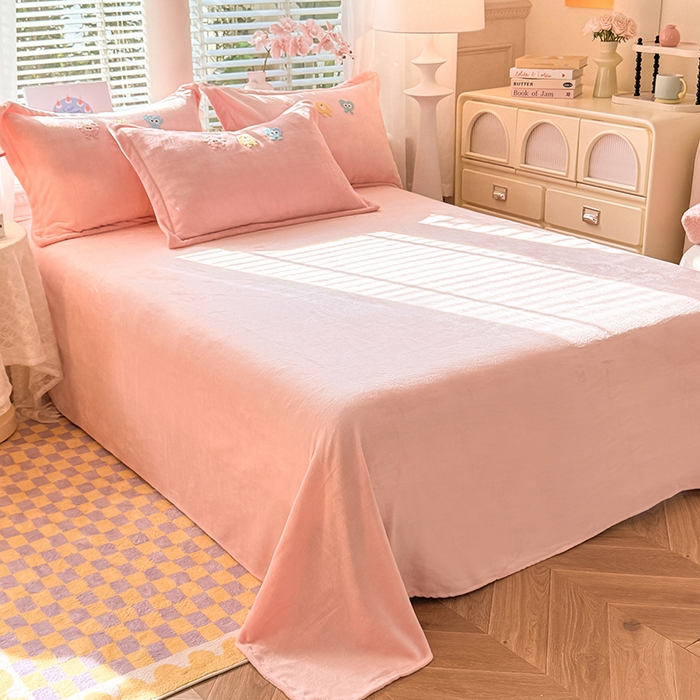 91家纺网 家纺一手货源 找家纺 （总）雨菲家纺 2025新款牛奶绒单品床单床单单品