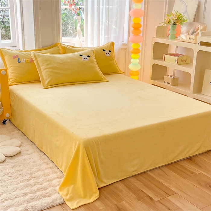 91家纺网 家纺一手货源 找家纺 （总）雨菲家纺 2025新款牛奶绒单品床单床单单品