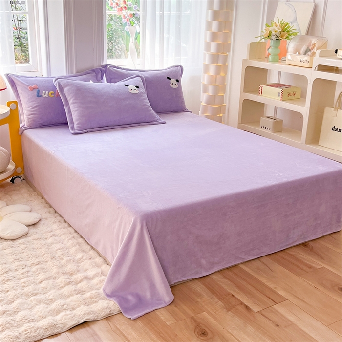 91家纺网 家纺一手货源 找家纺 （总）雨菲家纺 2025新款牛奶绒单品床单床单单品