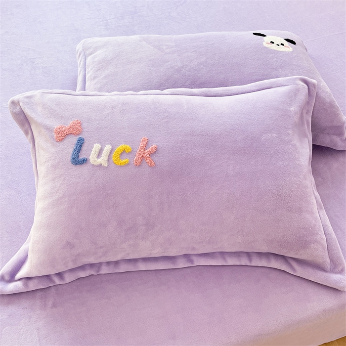 91家纺网 家纺一手货源 找家纺 （总）雨菲家纺 2025新款牛奶绒单品枕套枕套单件