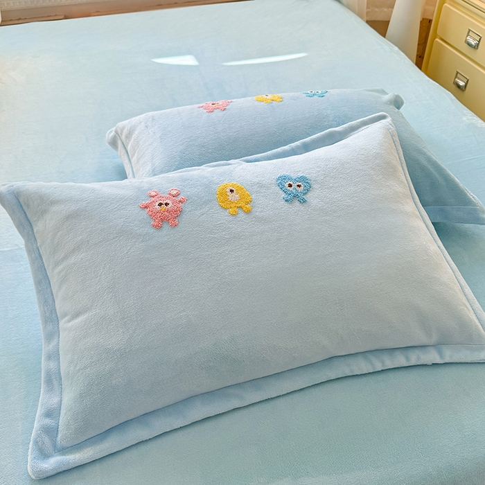 91家纺网 家纺一手货源 找家纺 （总）雨菲家纺 2025新款牛奶绒单品枕套枕套单件