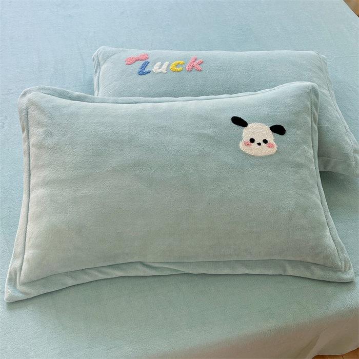 91家纺网 家纺一手货源 找家纺 （总）雨菲家纺 2025新款牛奶绒单品枕套枕套单件