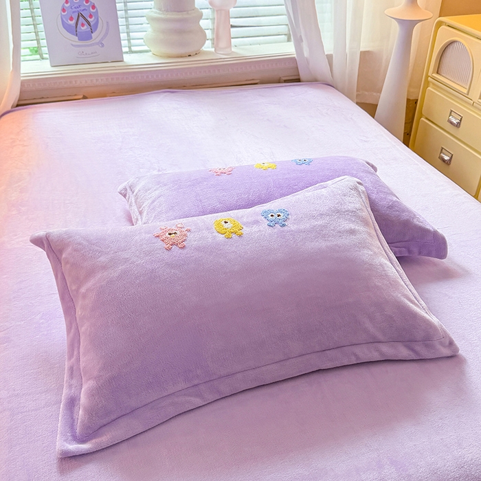 91家纺网 家纺一手货源 找家纺 （总）雨菲家纺 2025新款牛奶绒单品枕套枕套单件